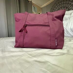 Vera Bradley wine colored purse.